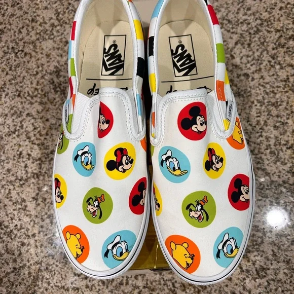 Vans x Disney collaboration Slip-On Sneakers - special limited release worn 1x - Picture 2 of 13